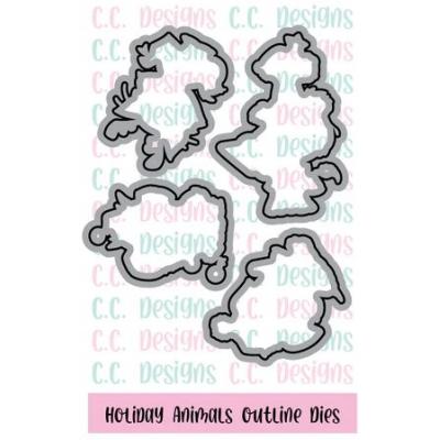 C.C. Designs Outline Die - Holiday Animals